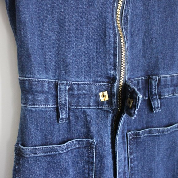 Women's Denim Jumpsuit - Picture 4 of 5